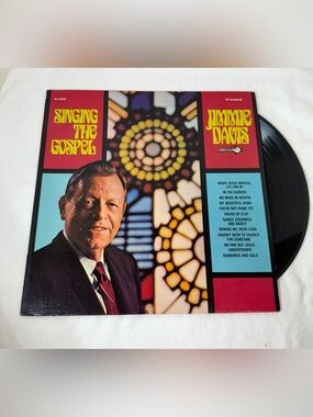 Jimmie Davis Singing The Gospel Decca DL74976 Country Gospel LP Vinyl Album